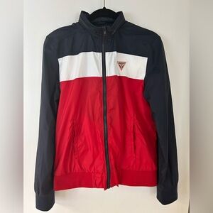 Vintage Unisex GUESS Windbreaker Jacket Y2K Sport Zip- Small